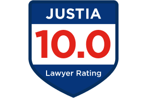 Calificación de Abogado 10 de Justia - Insignia
